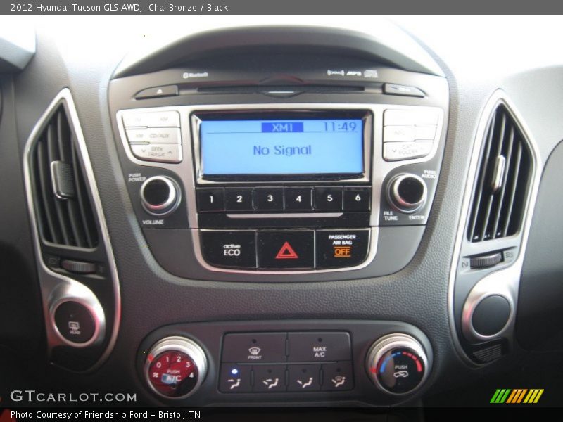 Chai Bronze / Black 2012 Hyundai Tucson GLS AWD