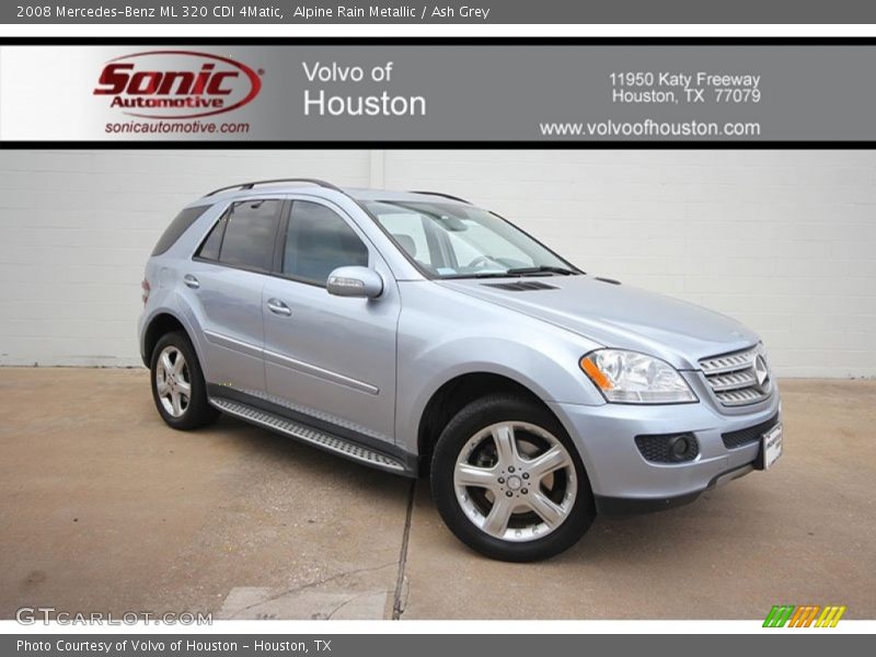 Alpine Rain Metallic / Ash Grey 2008 Mercedes-Benz ML 320 CDI 4Matic