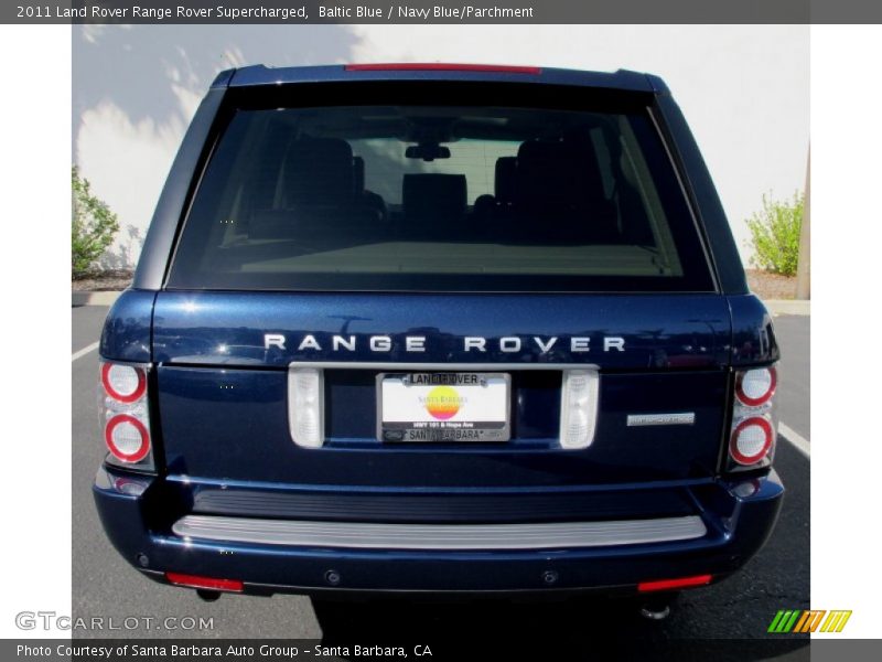 Baltic Blue / Navy Blue/Parchment 2011 Land Rover Range Rover Supercharged