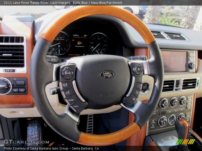 Baltic Blue / Navy Blue/Parchment 2011 Land Rover Range Rover Supercharged