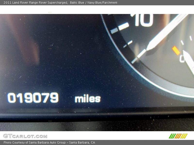 Baltic Blue / Navy Blue/Parchment 2011 Land Rover Range Rover Supercharged