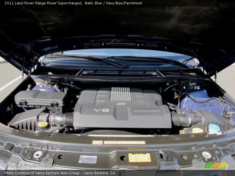 Baltic Blue / Navy Blue/Parchment 2011 Land Rover Range Rover Supercharged