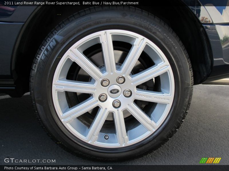 Baltic Blue / Navy Blue/Parchment 2011 Land Rover Range Rover Supercharged