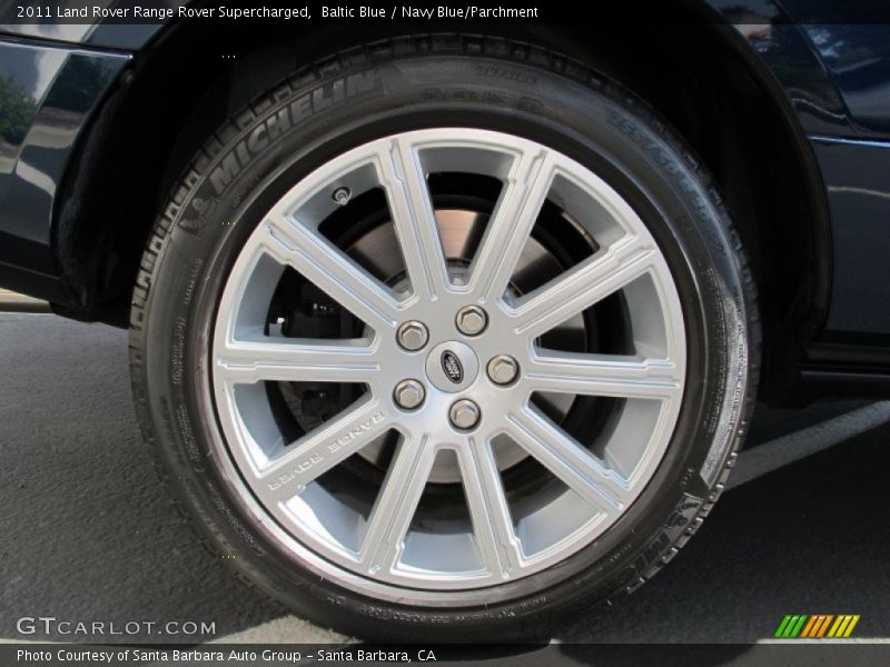 Baltic Blue / Navy Blue/Parchment 2011 Land Rover Range Rover Supercharged