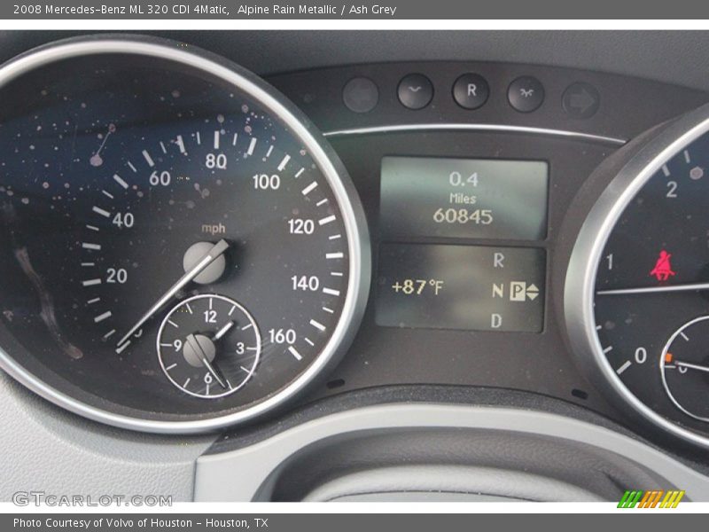 Alpine Rain Metallic / Ash Grey 2008 Mercedes-Benz ML 320 CDI 4Matic