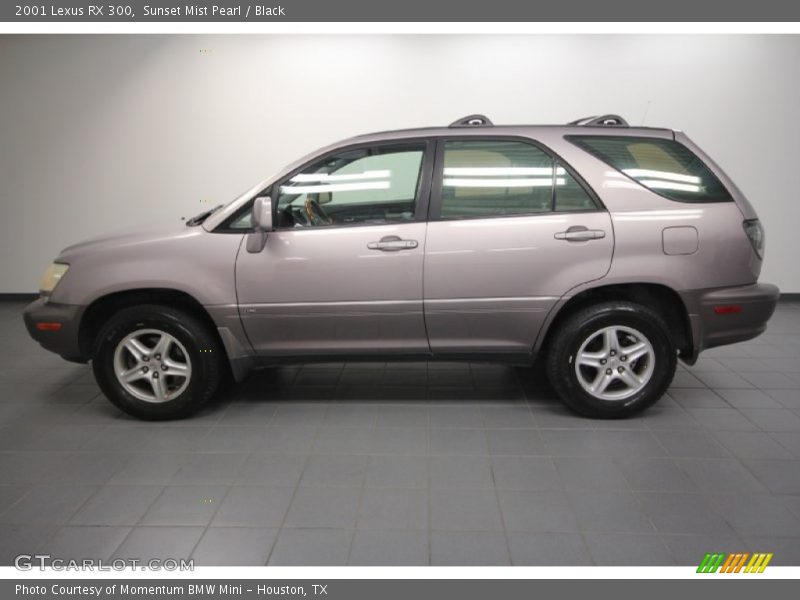 Sunset Mist Pearl / Black 2001 Lexus RX 300