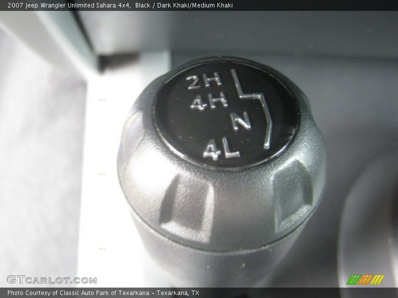 Black / Dark Khaki/Medium Khaki 2007 Jeep Wrangler Unlimited Sahara 4x4