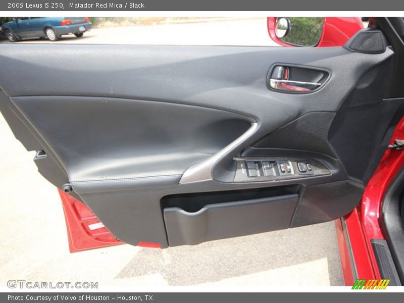 Matador Red Mica / Black 2009 Lexus IS 250