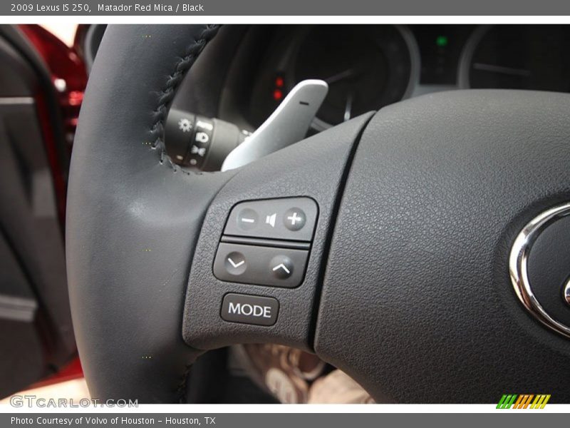 Matador Red Mica / Black 2009 Lexus IS 250