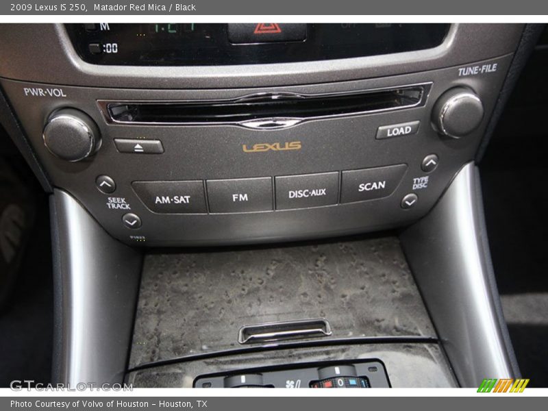 Matador Red Mica / Black 2009 Lexus IS 250