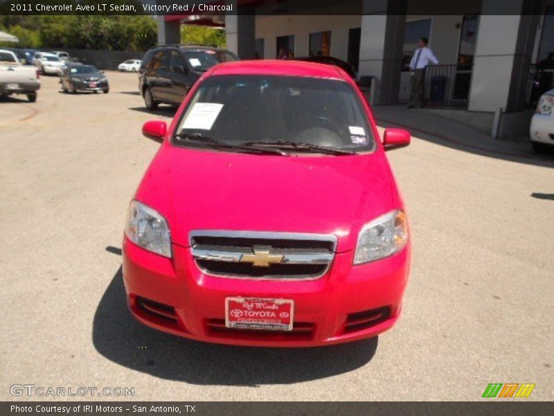 Victory Red / Charcoal 2011 Chevrolet Aveo LT Sedan