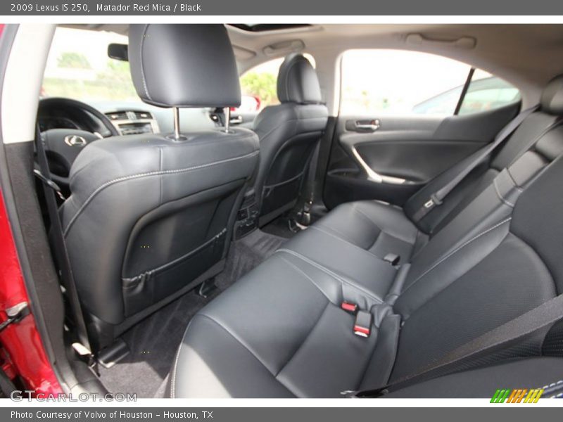 Matador Red Mica / Black 2009 Lexus IS 250