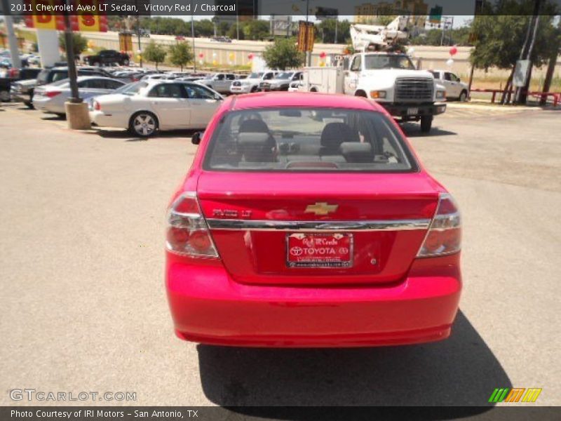 Victory Red / Charcoal 2011 Chevrolet Aveo LT Sedan
