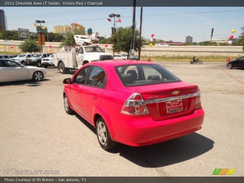 Victory Red / Charcoal 2011 Chevrolet Aveo LT Sedan
