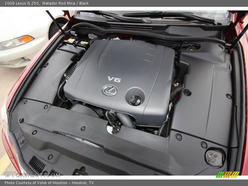 Matador Red Mica / Black 2009 Lexus IS 250