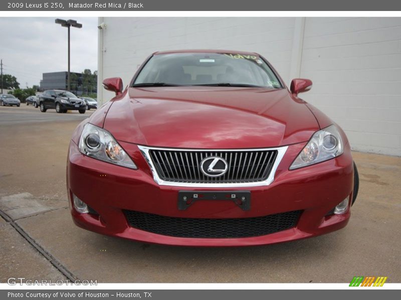 Matador Red Mica / Black 2009 Lexus IS 250