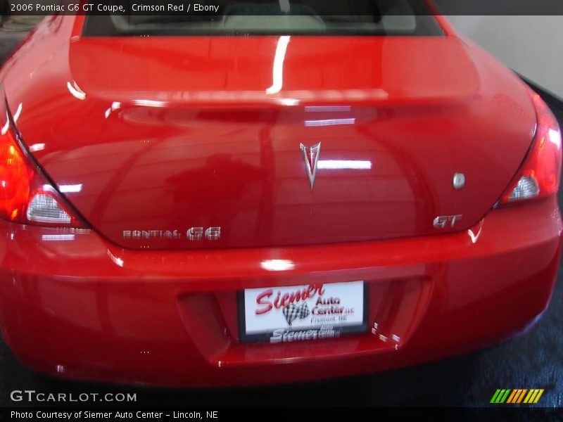 Crimson Red / Ebony 2006 Pontiac G6 GT Coupe