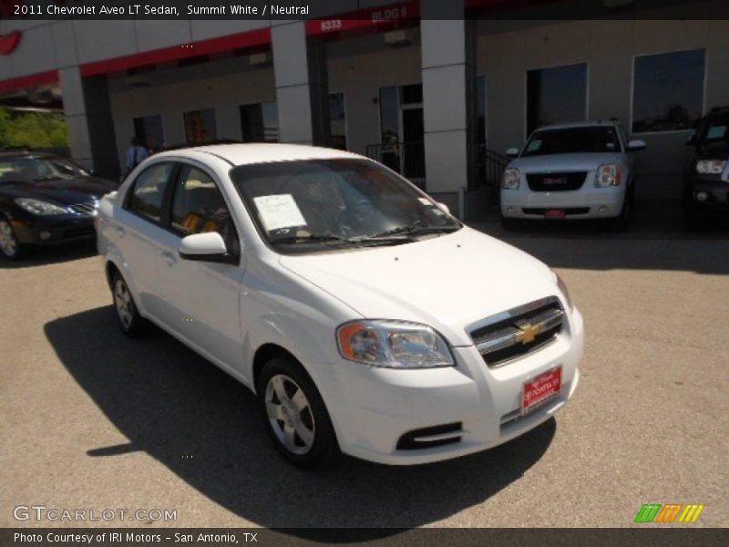 Summit White / Neutral 2011 Chevrolet Aveo LT Sedan