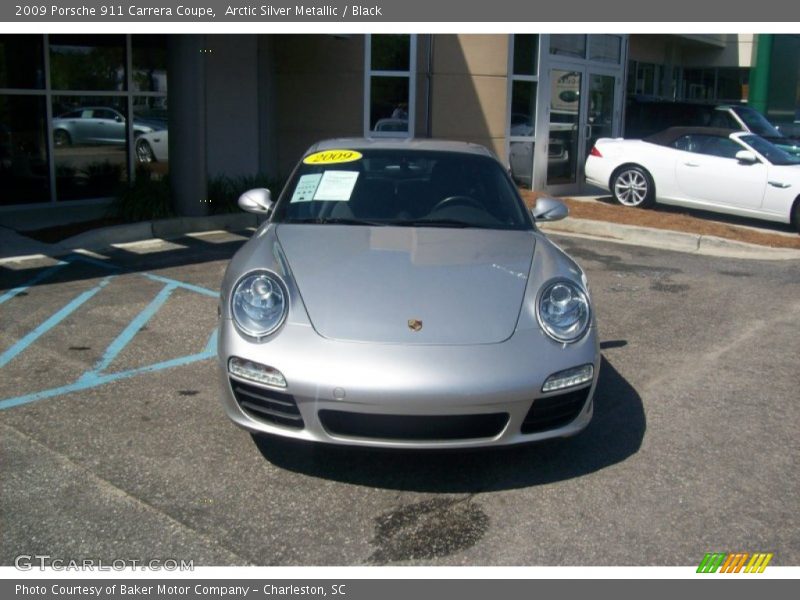 Arctic Silver Metallic / Black 2009 Porsche 911 Carrera Coupe