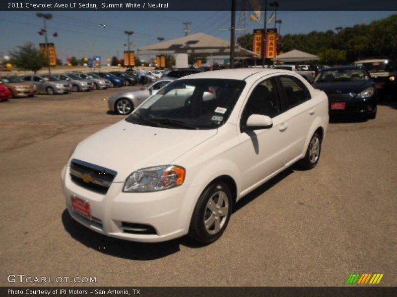 Summit White / Neutral 2011 Chevrolet Aveo LT Sedan