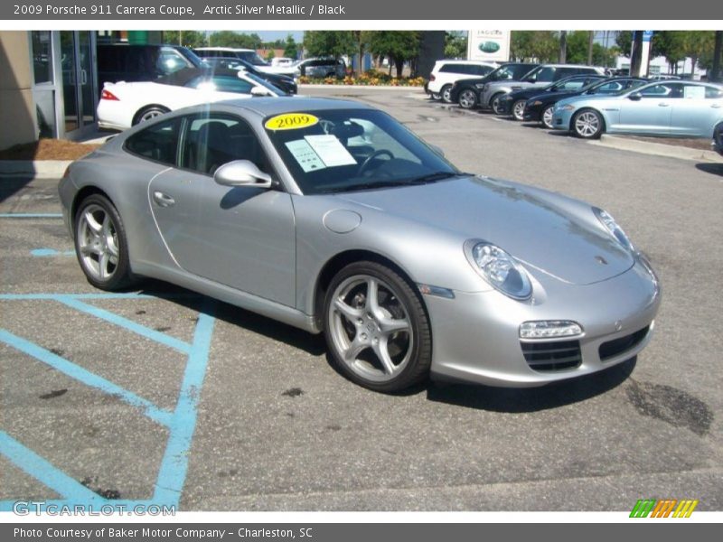 Arctic Silver Metallic / Black 2009 Porsche 911 Carrera Coupe