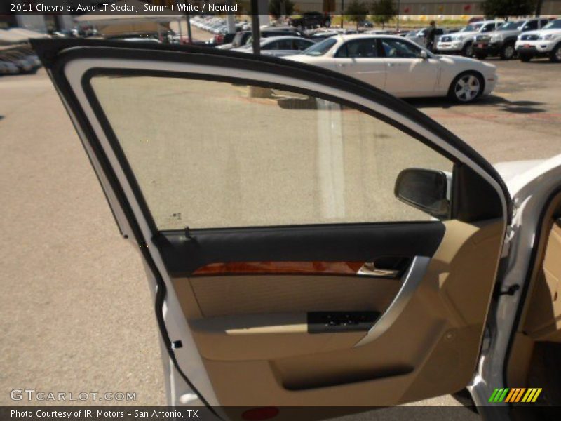 Summit White / Neutral 2011 Chevrolet Aveo LT Sedan