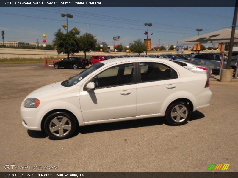 Summit White / Neutral 2011 Chevrolet Aveo LT Sedan