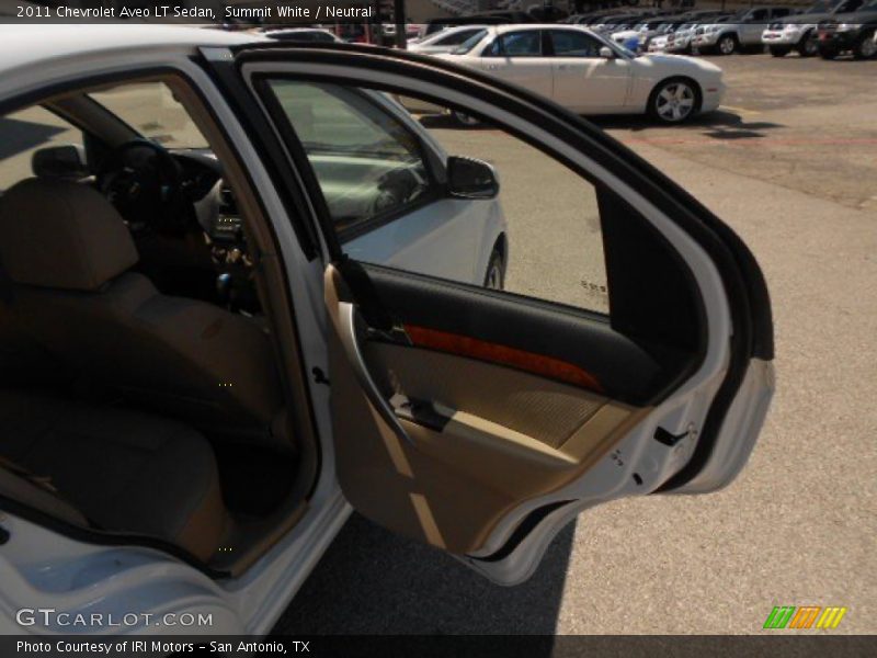 Summit White / Neutral 2011 Chevrolet Aveo LT Sedan