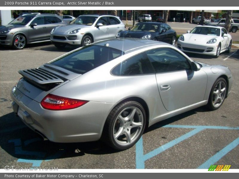 Arctic Silver Metallic / Black 2009 Porsche 911 Carrera Coupe