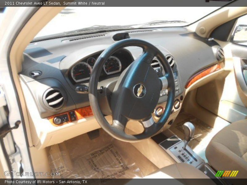 Summit White / Neutral 2011 Chevrolet Aveo LT Sedan