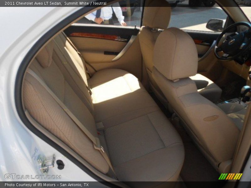 Summit White / Neutral 2011 Chevrolet Aveo LT Sedan