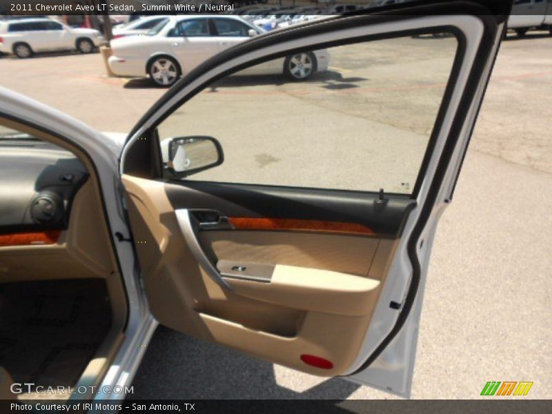 Summit White / Neutral 2011 Chevrolet Aveo LT Sedan