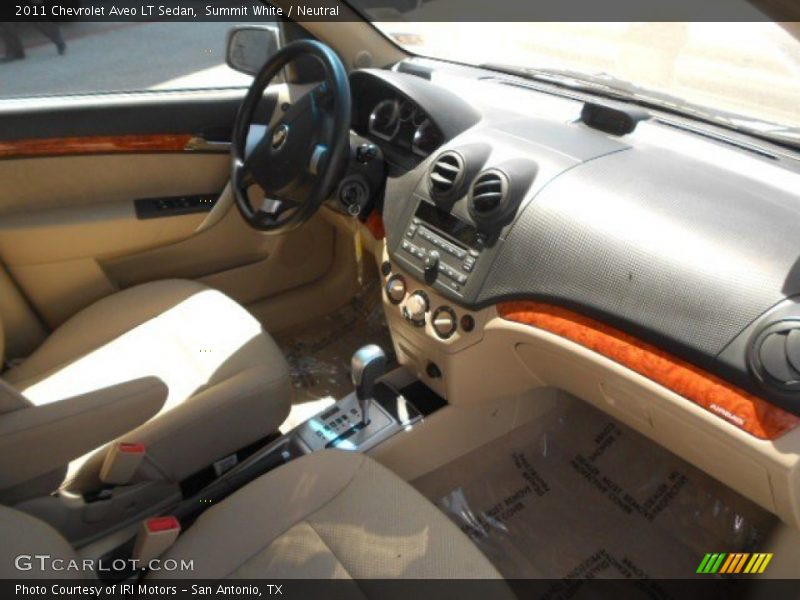 Summit White / Neutral 2011 Chevrolet Aveo LT Sedan