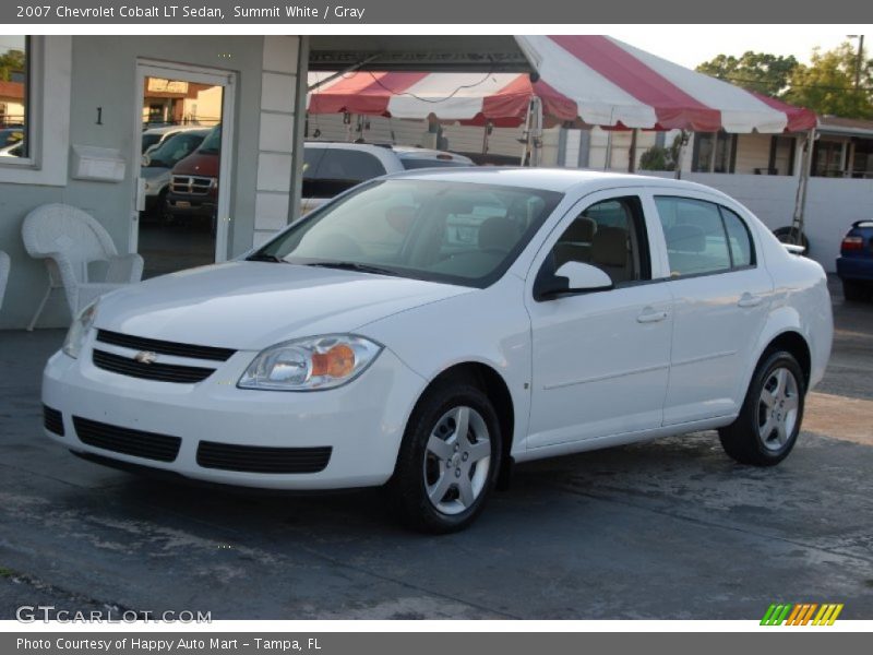 Summit White / Gray 2007 Chevrolet Cobalt LT Sedan