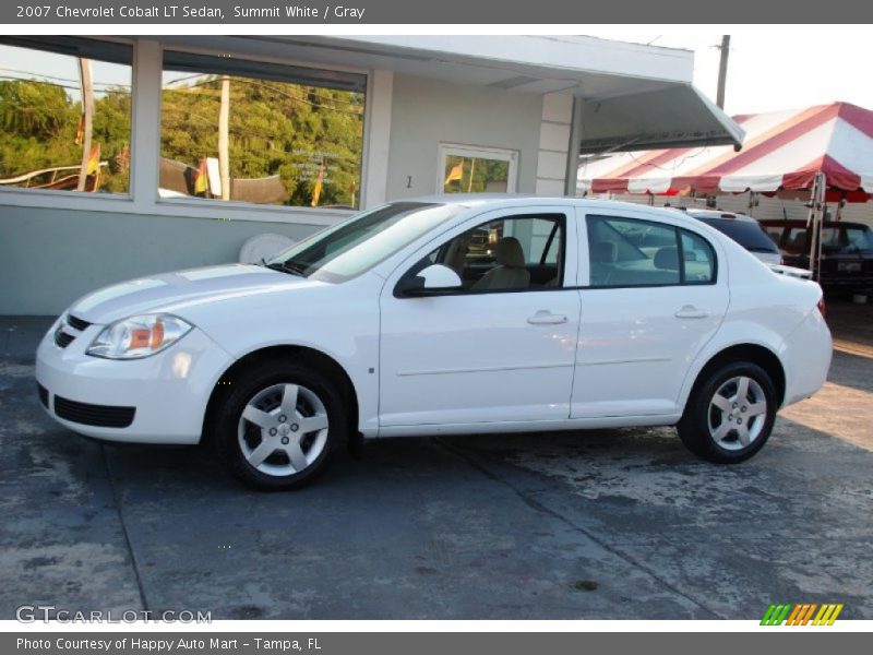 Summit White / Gray 2007 Chevrolet Cobalt LT Sedan