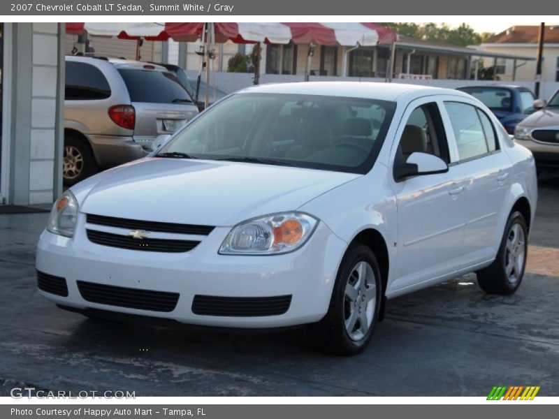Summit White / Gray 2007 Chevrolet Cobalt LT Sedan