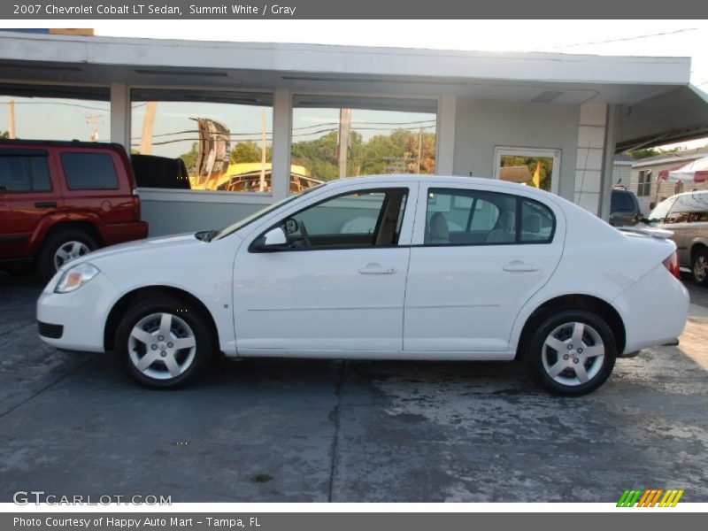 Summit White / Gray 2007 Chevrolet Cobalt LT Sedan