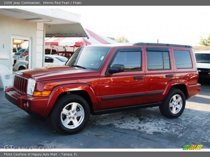 Inferno Red Pearl / Khaki 2006 Jeep Commander