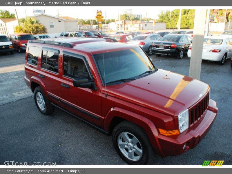 Inferno Red Pearl / Khaki 2006 Jeep Commander
