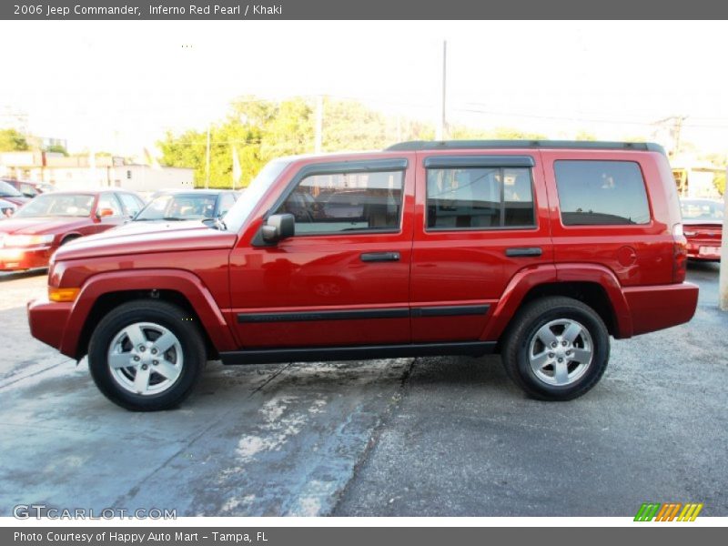 Inferno Red Pearl / Khaki 2006 Jeep Commander