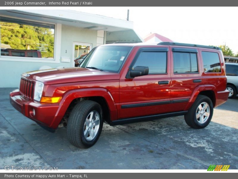 Inferno Red Pearl / Khaki 2006 Jeep Commander