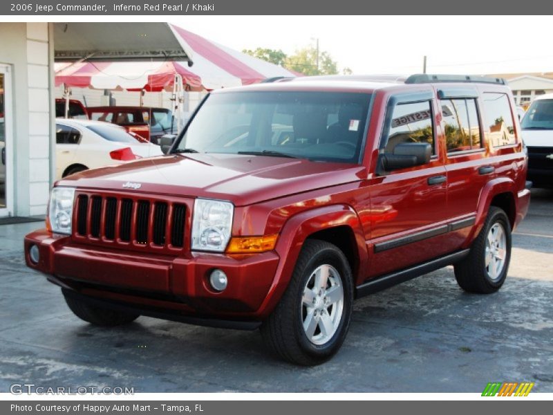 Inferno Red Pearl / Khaki 2006 Jeep Commander