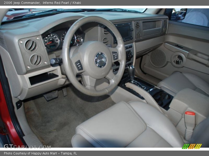 Inferno Red Pearl / Khaki 2006 Jeep Commander
