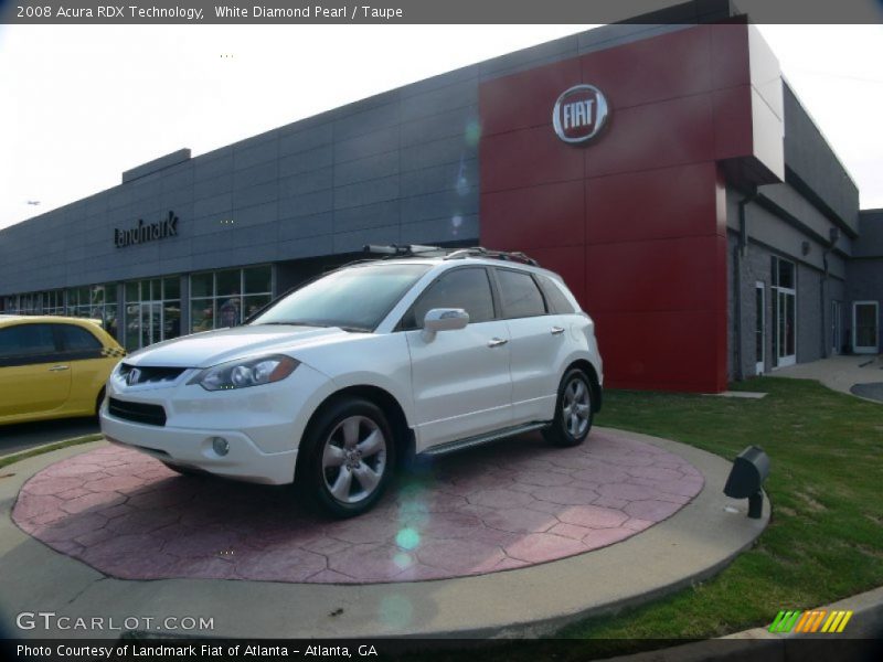 White Diamond Pearl / Taupe 2008 Acura RDX Technology