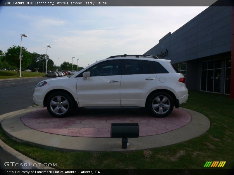White Diamond Pearl / Taupe 2008 Acura RDX Technology