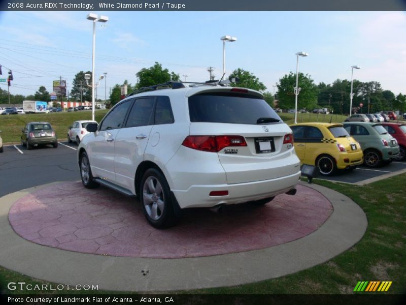 White Diamond Pearl / Taupe 2008 Acura RDX Technology