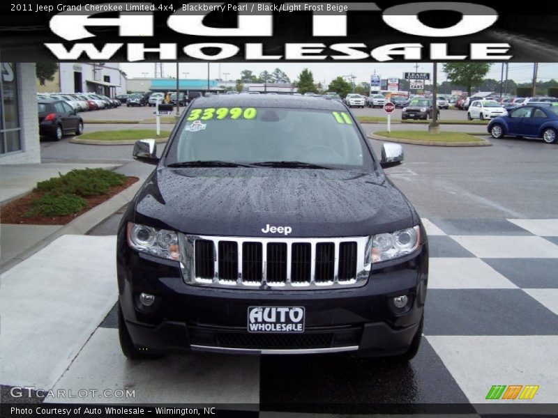 Blackberry Pearl / Black/Light Frost Beige 2011 Jeep Grand Cherokee Limited 4x4