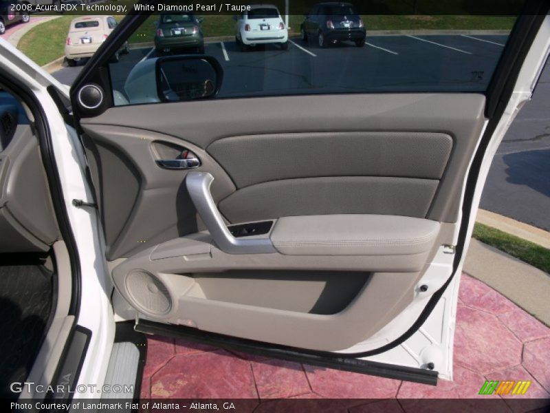 White Diamond Pearl / Taupe 2008 Acura RDX Technology