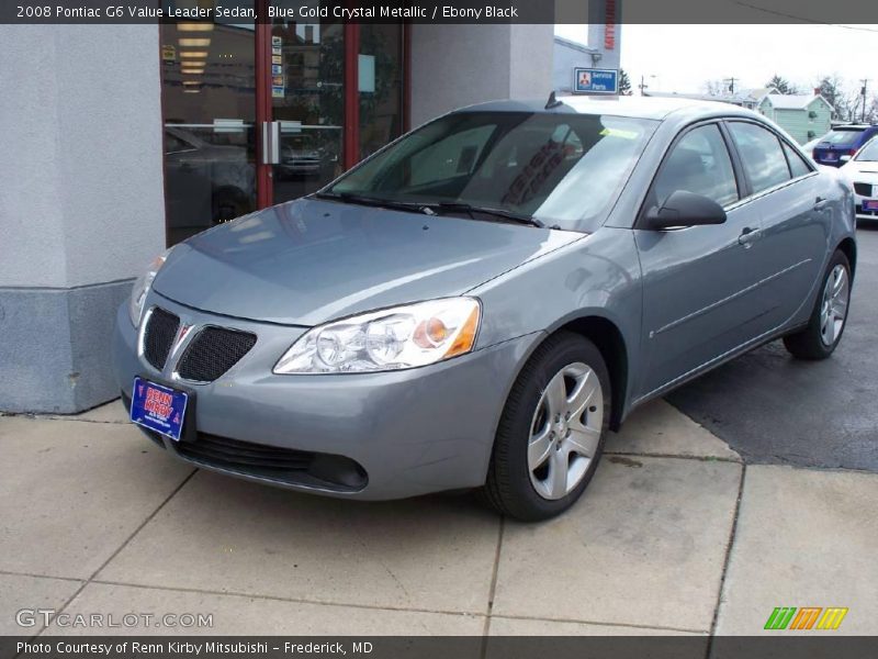 Blue Gold Crystal Metallic / Ebony Black 2008 Pontiac G6 Value Leader Sedan