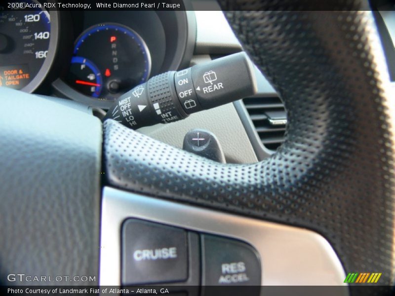 White Diamond Pearl / Taupe 2008 Acura RDX Technology